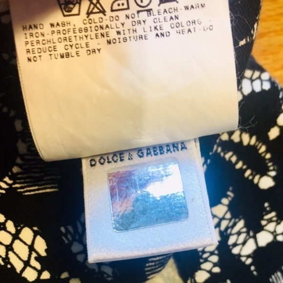 D&G Rare Vintage Pencil Skirt Never Used Size 8 - Picture 5 of 8